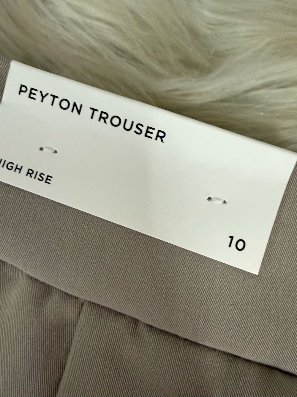 LOFT Peyton High Rise Wide Leg Trousers Pants Taupe Size 10 NWT - Picture 4 of 7